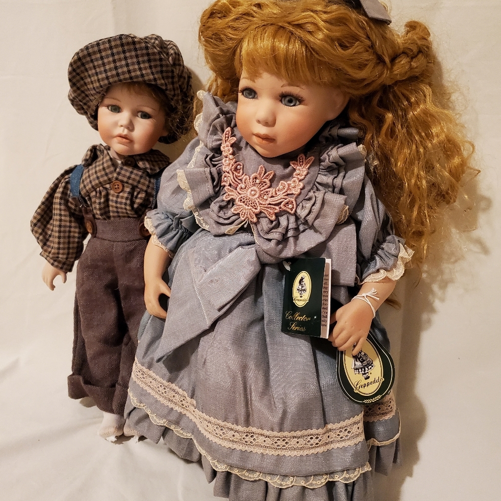 GEPPEDDO NWT Vintage Collector Series Doll Set